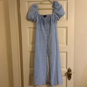 En Saison Puff Sleeve Maxi Dress